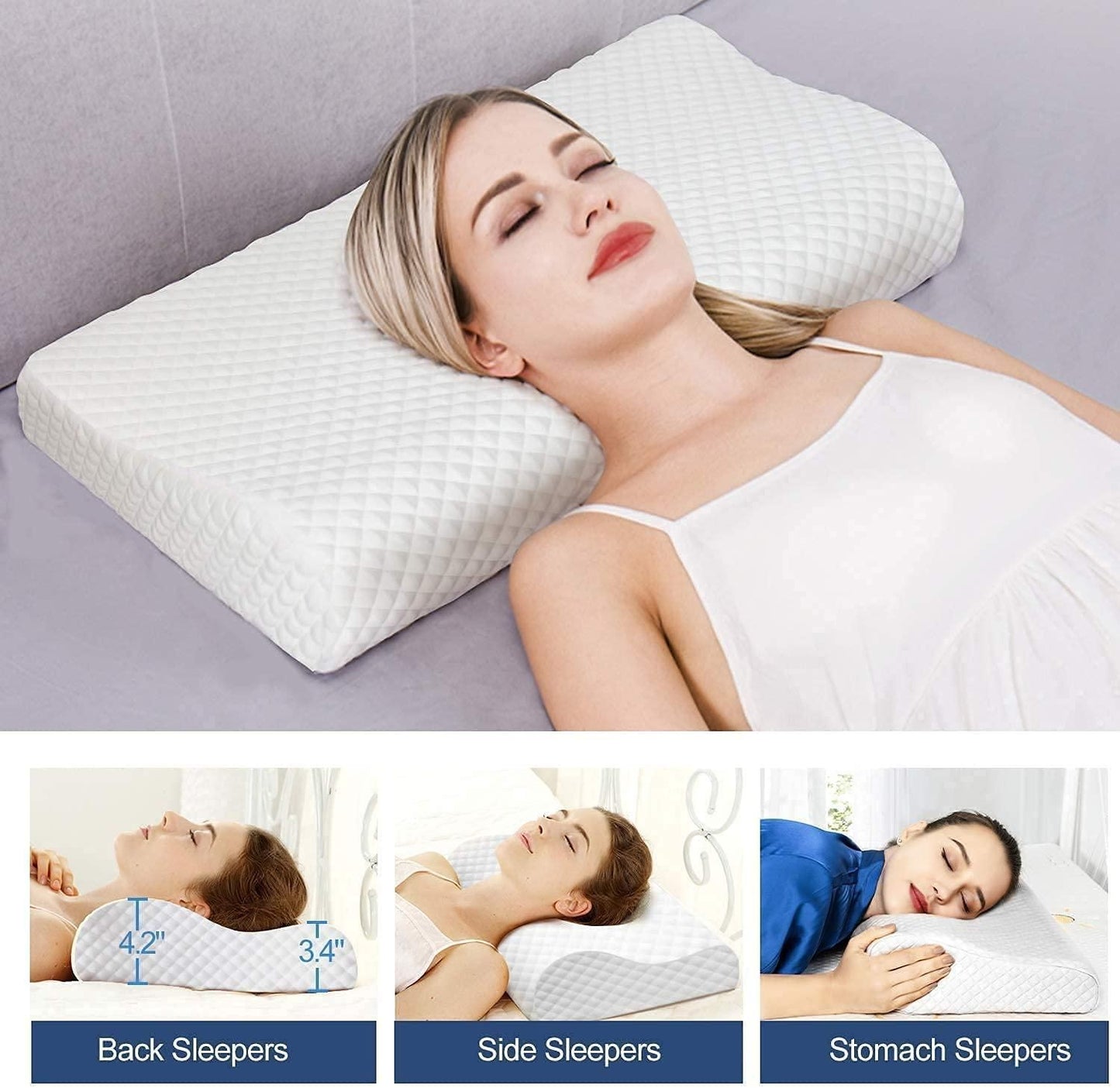 Orthopedic Pillow Neck Slider Pillow for Neck and Shoulder Pain Relief